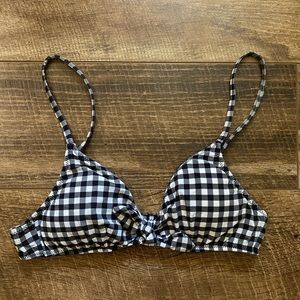 J. Crew gingham bikini top
